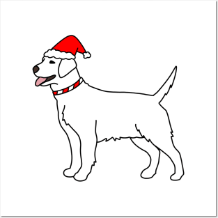 White Christmas Dog Posters and Art